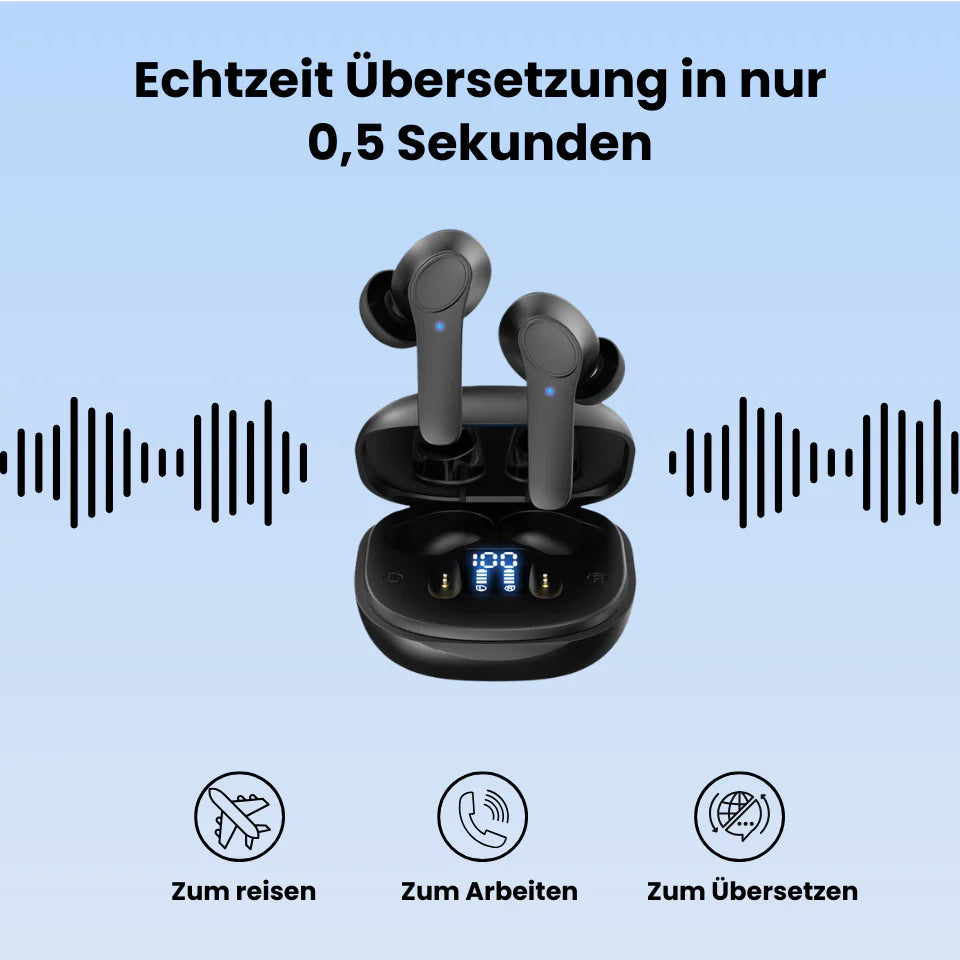 Airlingo - Ki-Kopfhörer mit direktem Übersetzer